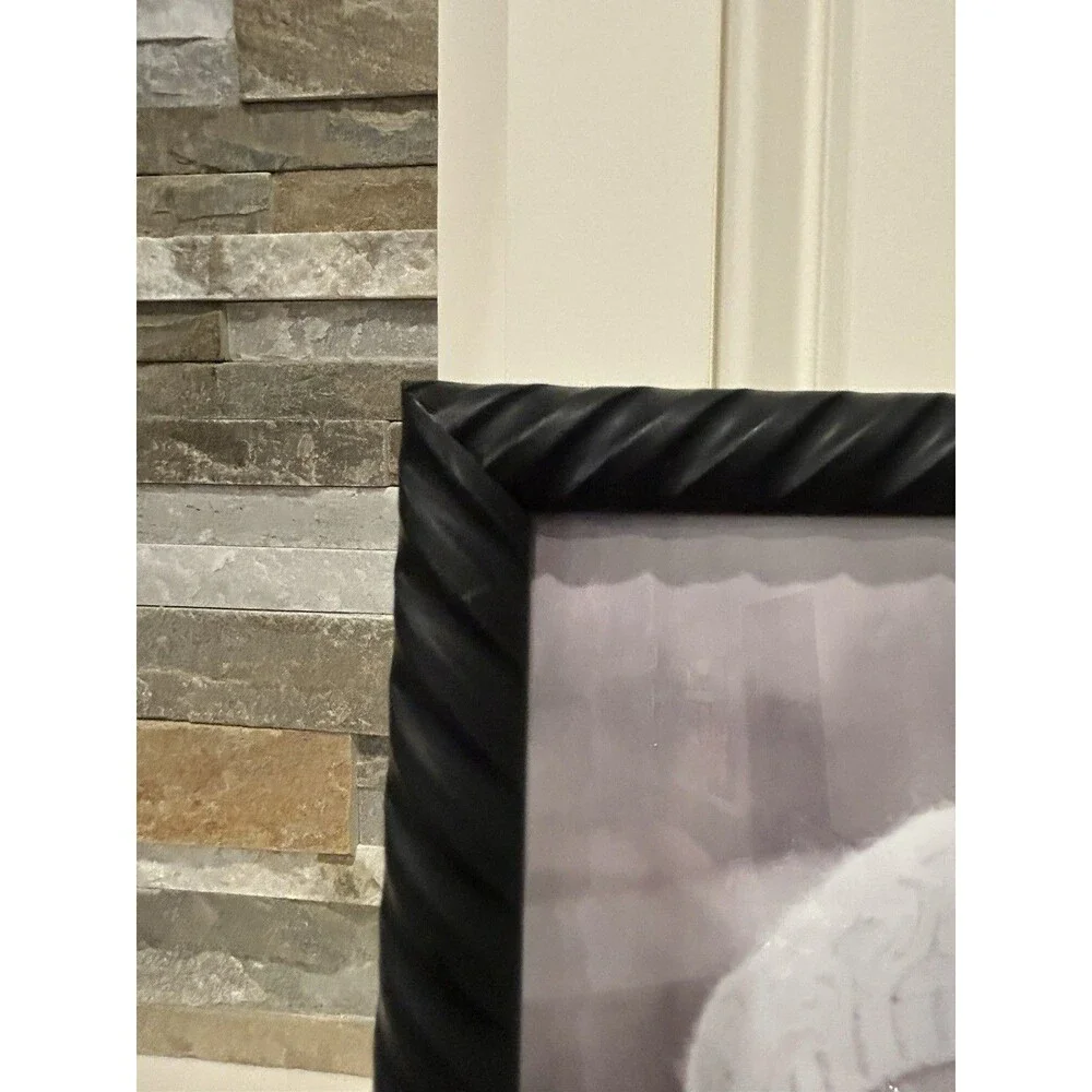 Studio Decor 8x10 Black Matte Plastic Photo Frame, Freestanding Hanging